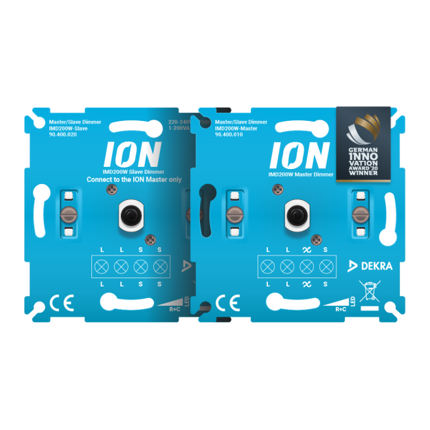 Ion Industries Master and Slave dimmer set - set de gradation multi-localisation - 0.3-200W - avec vis de serrage