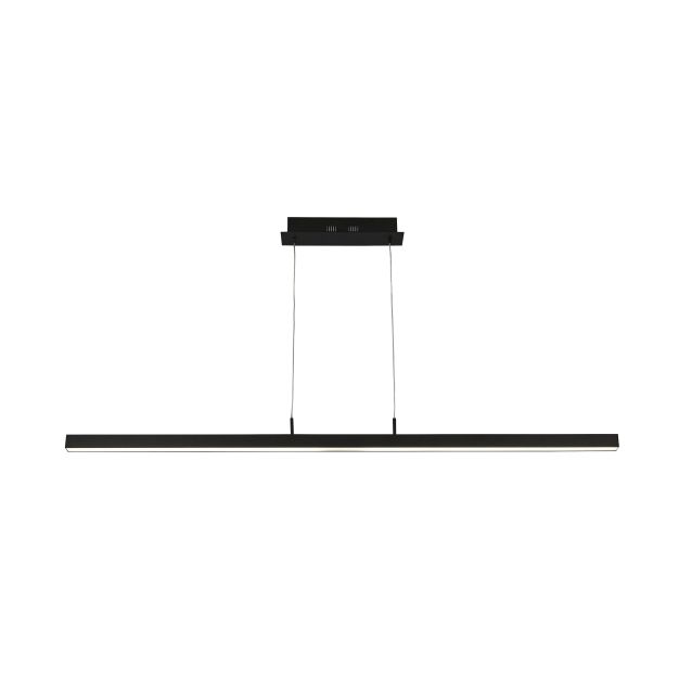 Searchlight Tribeca - lampe suspendue - 118,5 x 8 x 123 cm - 16,5W LED incl - noir et blanc mat