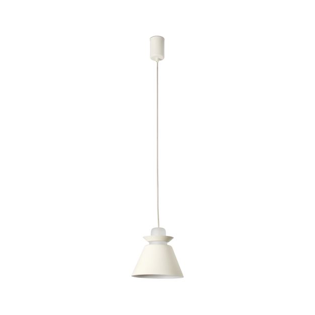 Faro Naos - lampe suspendue - Ø 23 x 14 cm - blanc mat