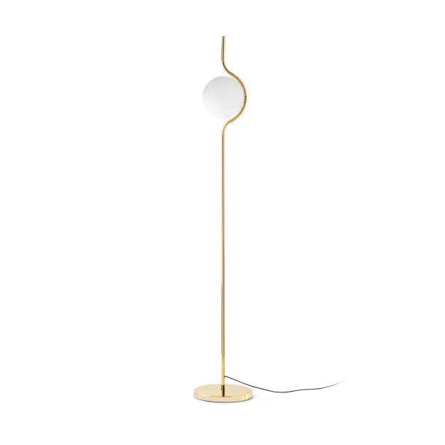 Faro Le Vita - lampadaire - 118 cm - 6W dimmable LED incl - shiny gold and opal