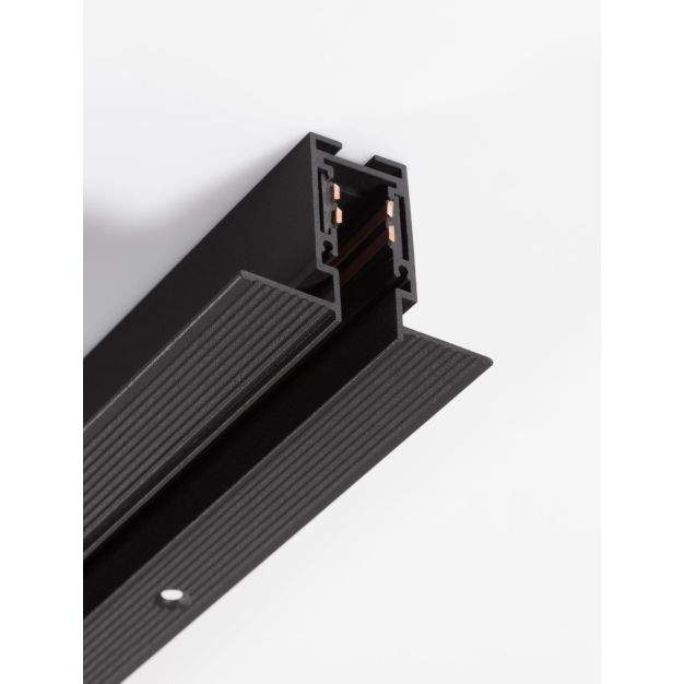 Nova Luce Ultra Slim - rail magnétique encastré sans garniture - 100 cm - noir