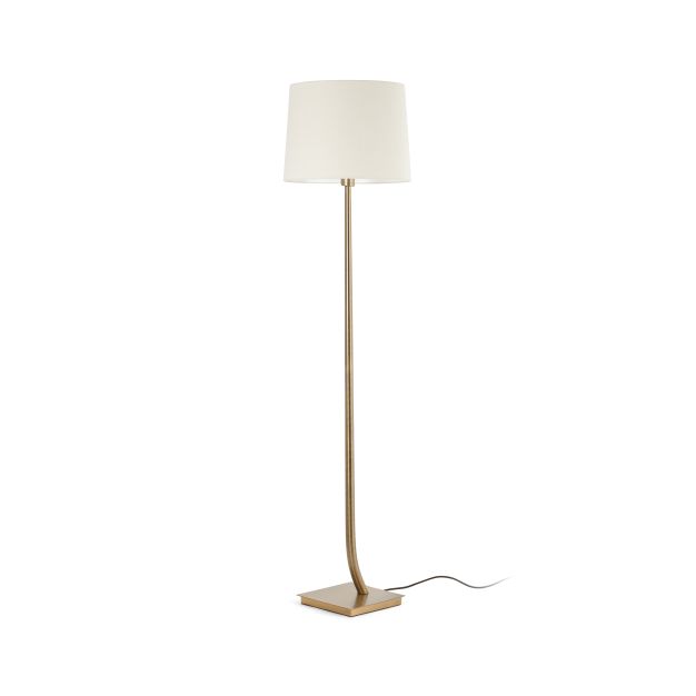 Faro Rem - lampe sur pied - 171 cm - bronze et beige