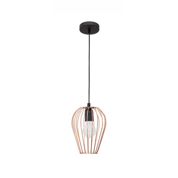 Nova Luce Sage - lampe suspendue - Ø 17 x 140 cm - cuivre