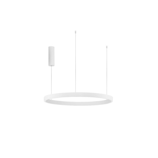 Nova Luce Elowen - lampe suspendue - Ø 80 x 150 cm - 77W LED dimmable incl. - blanc