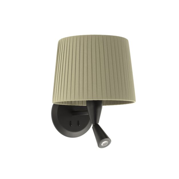 Faro Samba - applique murale avec interrupteur - 21,5 x 19 x 17,3 cm - 3W LED incl. - vert et noir