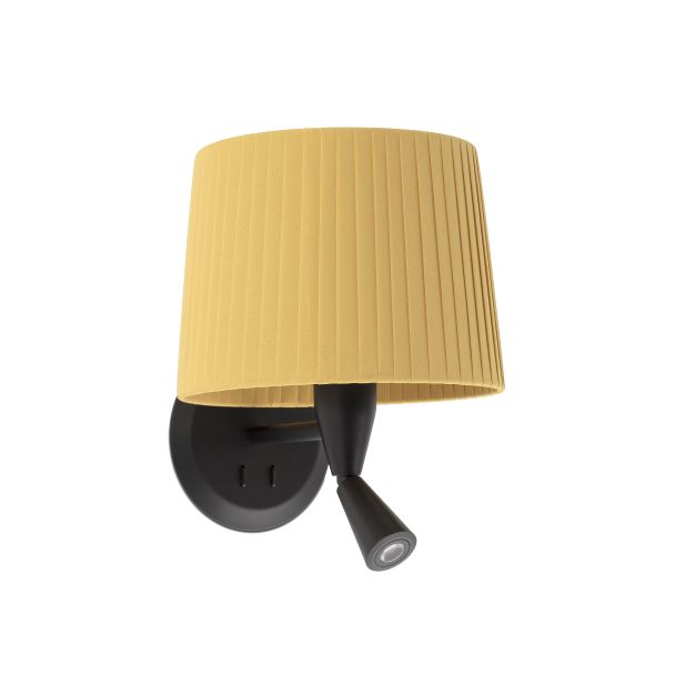 Faro Samba - applique murale avec interrupteur - 21,5 x 19 x 17,3 cm - 3W LED incl. - jaune et noir