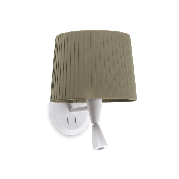 Faro Samba - applique murale avec interrupteur - 21,5 x 19 x 17,3 cm - 3W LED incl. - vert et blanc