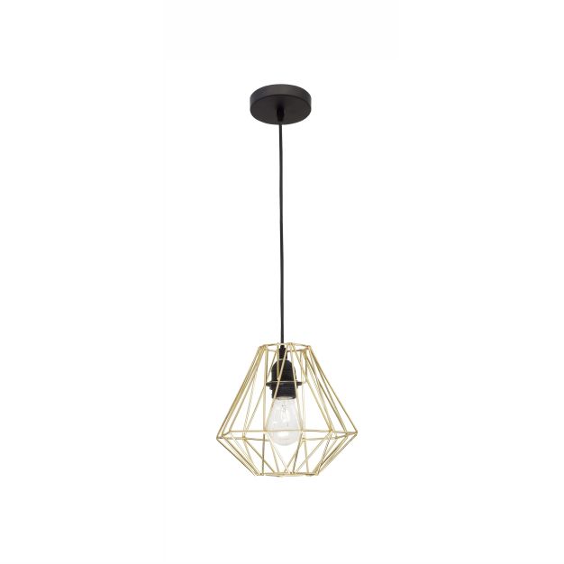 Nova Luce Isabella - lampe suspendue - Ø 23 x 140 cm - laiton