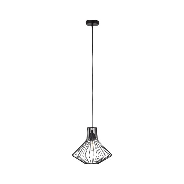 Brilliant Dalma - lampe suspendue - Ø 30 x 180 cm - noir mat