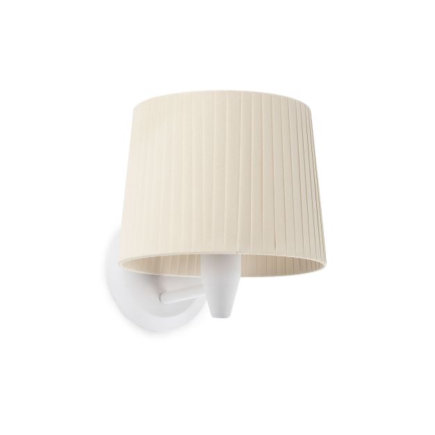 Faro Samba - applique murale - 21,5 x 19 x 17,3 cm - blanc et beige