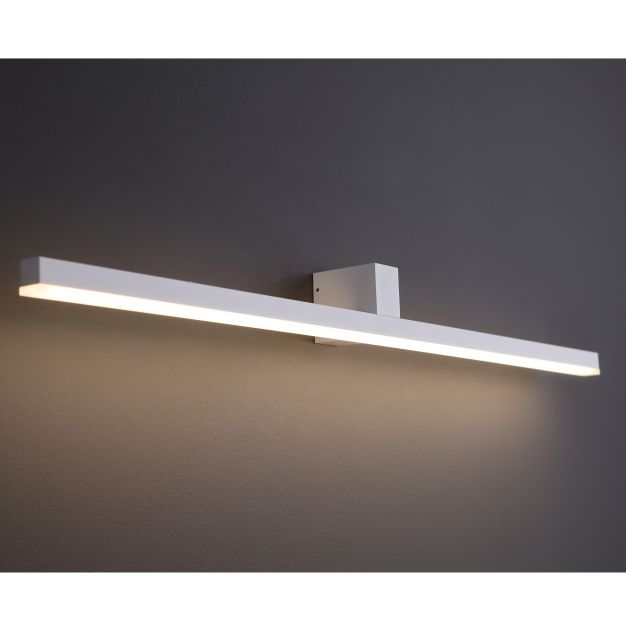 Maxlight Longbeam - lumière miroir - 90 x 7,5 x 7,5 cm - 9W LED incl - IP54 - blanc