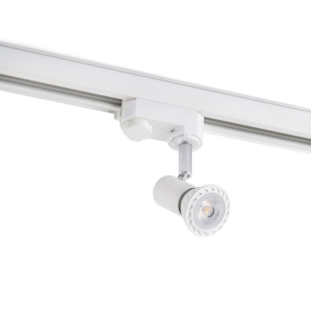 Faro Plot - projecteur sur rail - 10 x 3,2 x 13 cm - blanc mat
