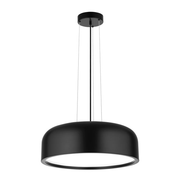 Nova Luce Perleto - lampe suspendue - Ø 48 x 133 cm - noir