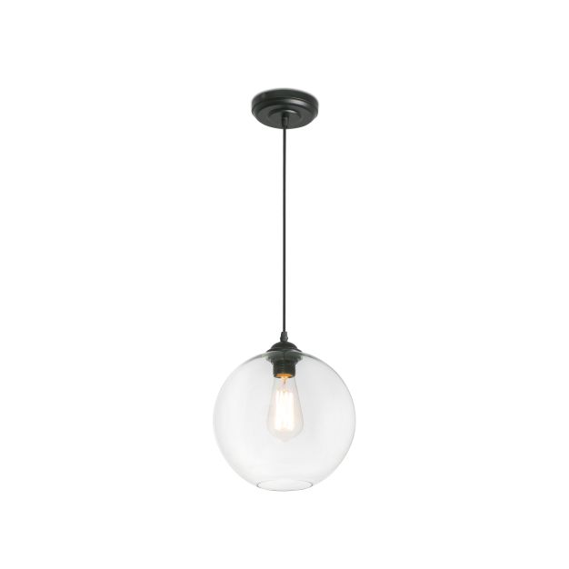 Faro Clara - lampe suspendue - Ø 27 x 25 cm - noir mat