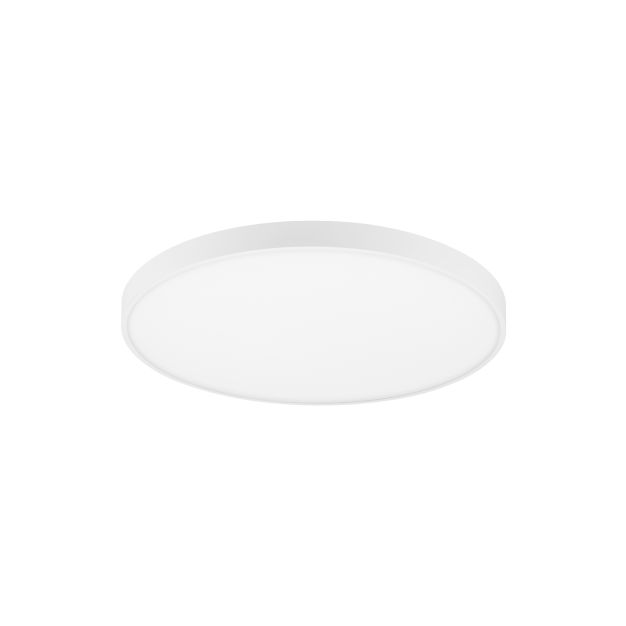 Nova Luce Perfect Profile - plafonnier télécommandé (excl.) - Ø 80 x 10 cm - 80W LED dimmable incl. - 2700K-6000K - blanc