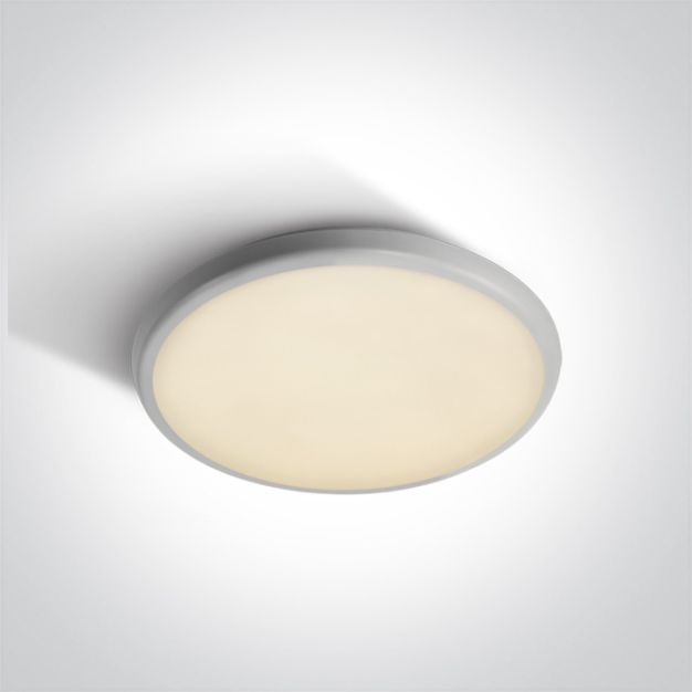 ONE Light Plafo - plafonnier - Ø 30 x 4,2 cm - 18W LED incl. - IP54 - blanc