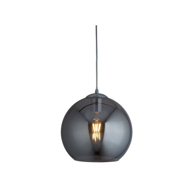 Searchlight Balls - lampe suspendue - Ø 30 x 120 cm - verre fumé