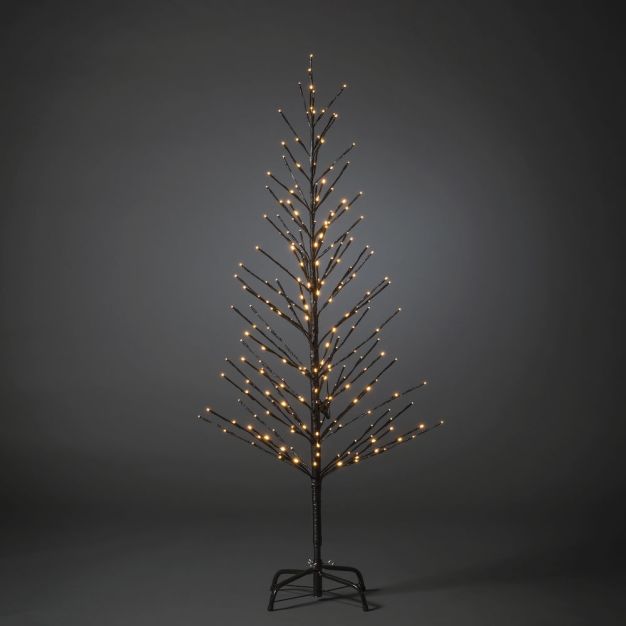 Konstsmide Lumières de Noël - sapin LED - 45 x 45 x 150 cm - IP44 - noir