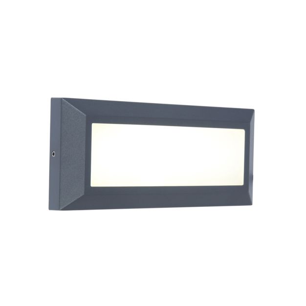 Lutec Helena II - Applique d'extérieur - 23 x 3 x 10 cm - 11W LED incl. - IP54 - gris foncé