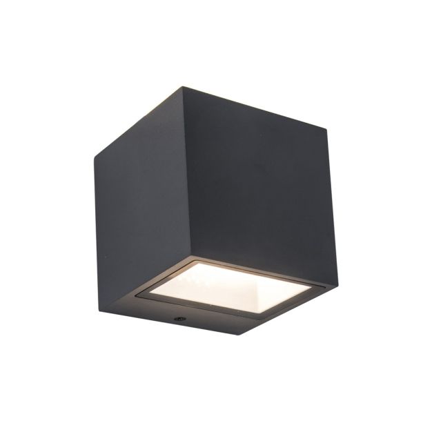 Lutec Gemini - Applique d'extérieur - 8,8 x 8,6 x 8,5 cm - 9W LED incl - IP54 - gris foncé