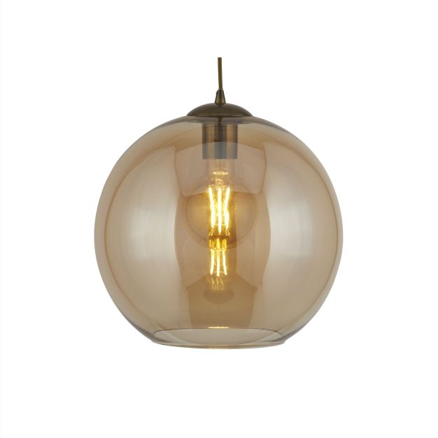 Searchlight Balls - lampe suspendue - Ø 25 x 120 cm - ambre