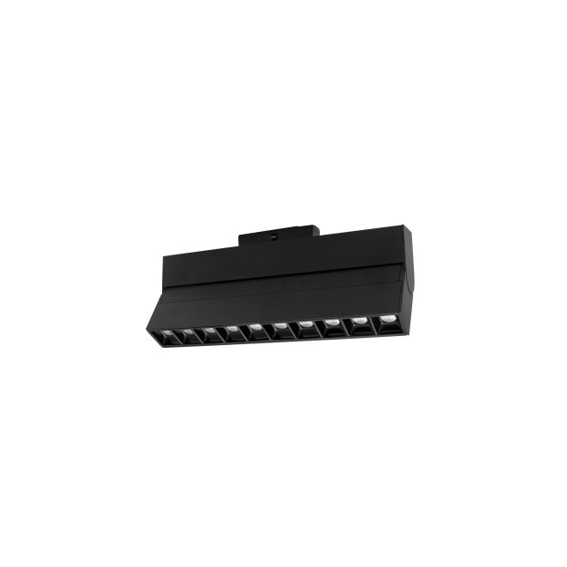 Nova Luce Buxton L - luminaire pour système de rail magnétique - 27,4 x 3,4 x 11,6 cm - 15W TRIAC dimmable LED incl. - inclinable - noir sable