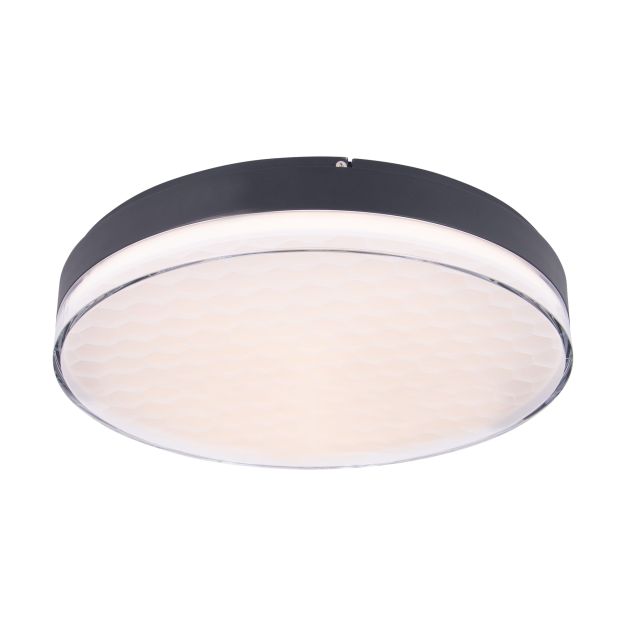 Maxlight Sekko - plafonnier - Ø 48 x 8,6 cm - 54W LED incl - noir