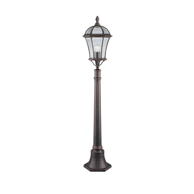 Searchlight Capri - lampadaires - Ø 26 x 130 cm - IP23 - brun rustique