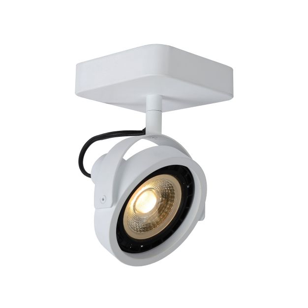 Lucide Tala LED - spot en saillie 1L - 12 x 12 x 20 cm - 12W LED dimmable incl - blanc