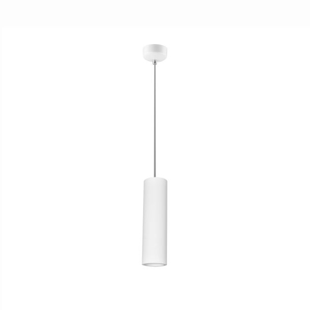 Nova Luce Plaster - lampe suspendue - Ø 7 x 130 cm - blanc