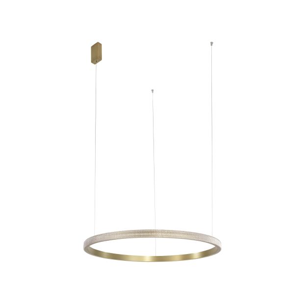 Nova Luce Orlando - lampe suspendue - Ø 85 x 180 cm - 30W LED incl. - laiton antique