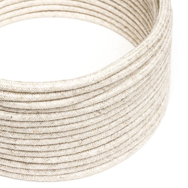 Creative Cables - cordon textile - par 100 cm - lin naturel