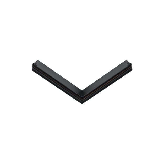 Nova Luce Q-Connector - connecteur d'angle pour profilé magnétique en saillie - 30,3 x 3,3 x 3,9 cm - noir sable