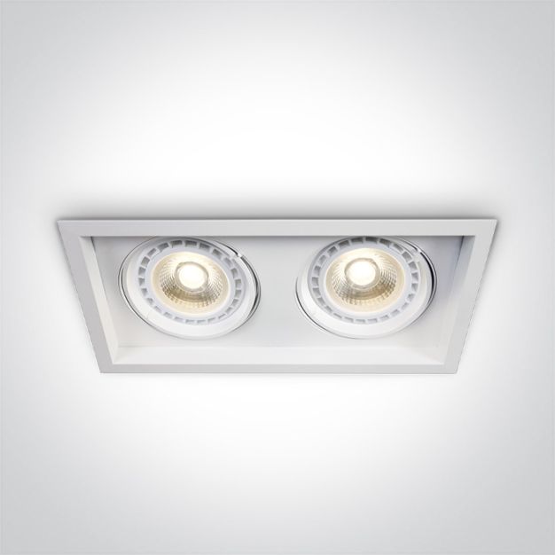 ONE Light Adjustable R111 Shop Range - spot encastré - 330 x 175 mm, 315 x 165 mm format encastré - blanc