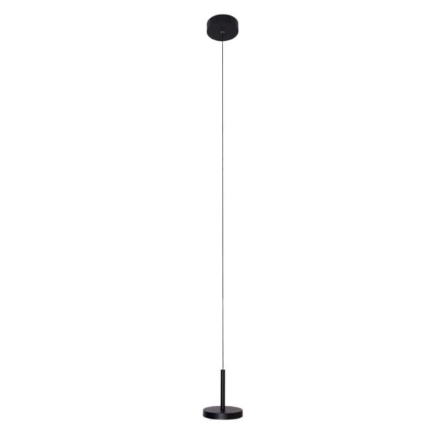 Maxlight Ibiza - lampe suspendue - Ø 12 x 130 cm - 8W LED incl - noir