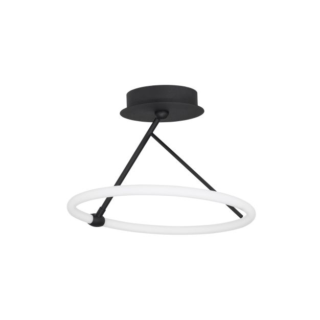 Nova Luce Janus - lampe suspendue - Ø 38 x 37 cm - 21W LED incl. - noir sable