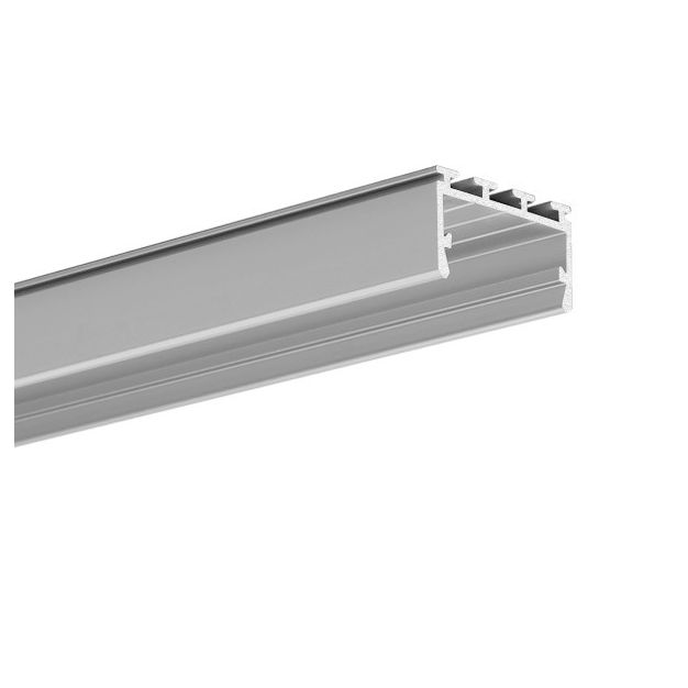 KLUS Giza-LL - profilé LED pliable - 2,6 x 1,45 cm - longueur 100 cm - argent anodisé