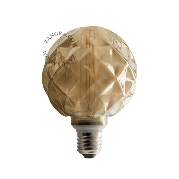 Ampoule LED à filament dimmable - Ø 9 x 10 cm - E27 - 3,5W - 2200K