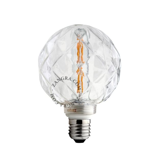 Ampoule LED à filament dimmable - Ø 9,5 x 10 cm - E27 - 3,5W - 2200K