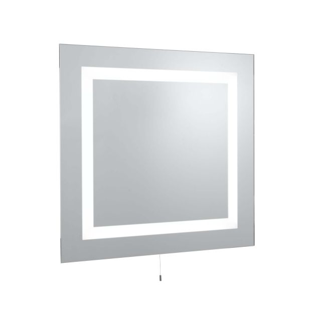 Searchlight Miroirs de salle de bain - miroir avec éclairage - 70 x 65 cm - 10W LED incl. - IP44 - blanc