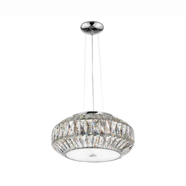 Nova Luce Valence - lampe suspendue - Ø 42 x 140 cm - blanc