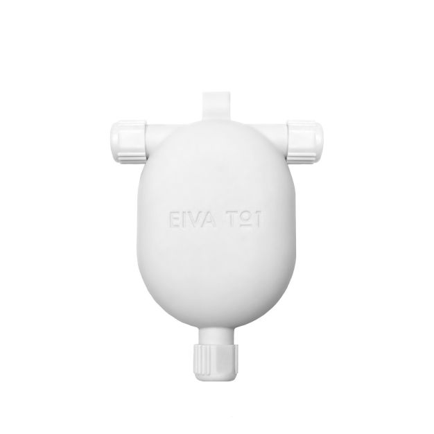 Creative Cables EIVA 3-way - support de câble en silicone - 7,5 x 11,5 x 2,6 cm - IP65 - blanc