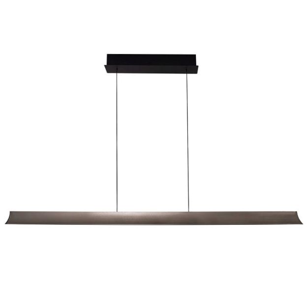 Maxlight Jo-Jo - lampe suspendue - 124 x 6 x 195 cm - 38W LED incl - 2700K-5500K - gris et noir