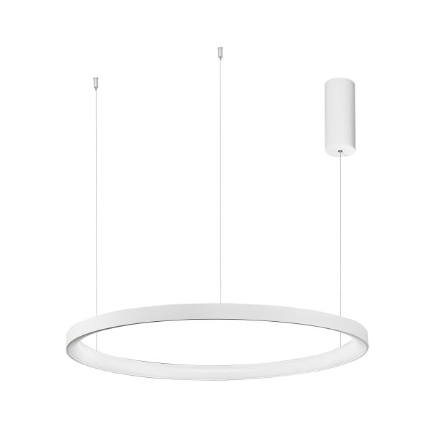 Nova Luce Pertino - lampe suspendue - Ø 78 x 150 cm - 60W LED dimmable incl. - blanc sable