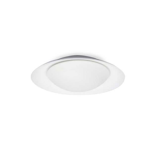 Faro Side - applique murale/plafonnier - Ø 39 x 11 cm - 15W LED incl. - blanc mat