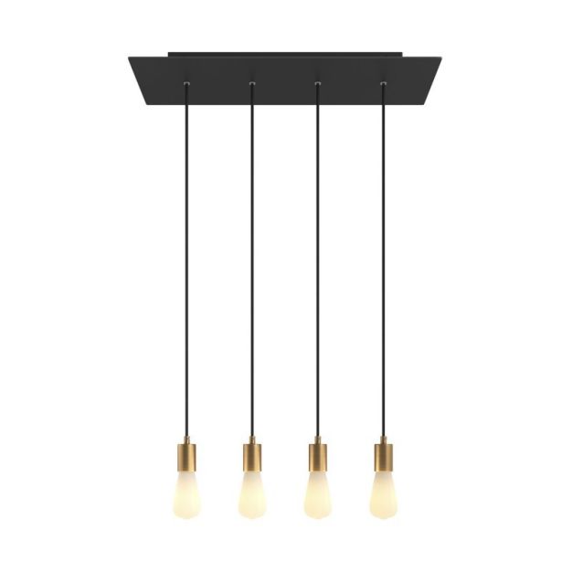 Creative Cables - lampe suspendue 4L - 67,5 x 120 cm - noir