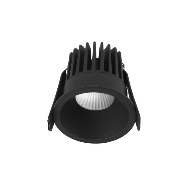 Nova Luce Petit - spot à encastrer - Ø 62 mm, Ø 55 mm à encastrer - 9W LED incl. - IP42 - noir sable