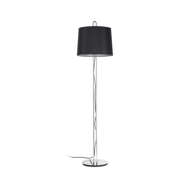 Faro Montreal - lampadaire - 160 cm - chrome et noir