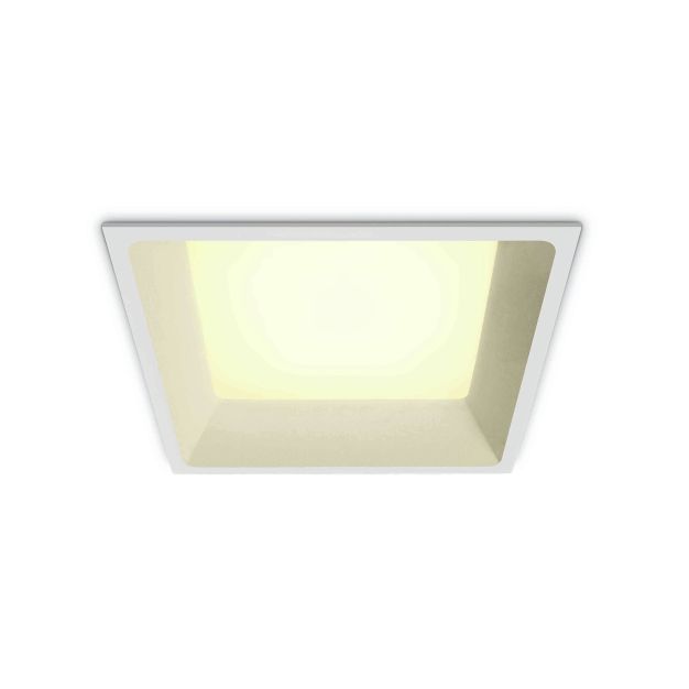 ONE Light SMD Dark Light - spot à encastrer - 170 x 170 mm, 160 x 160 mm taille d'encastrement - 22W LED incl. - blanc - couleur de lumière blanc chaud