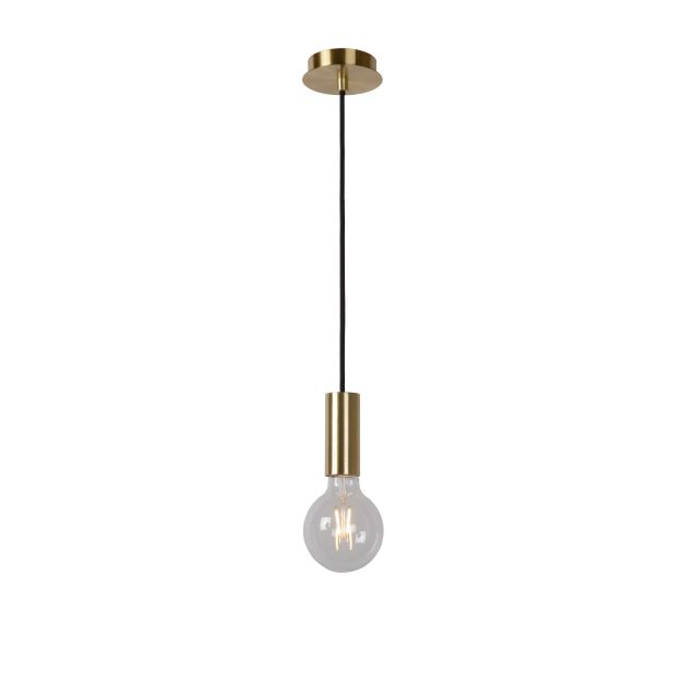 Lucide Droopy - lampe suspendue - 4,5 x 4,5 x 151 cm - or satiné